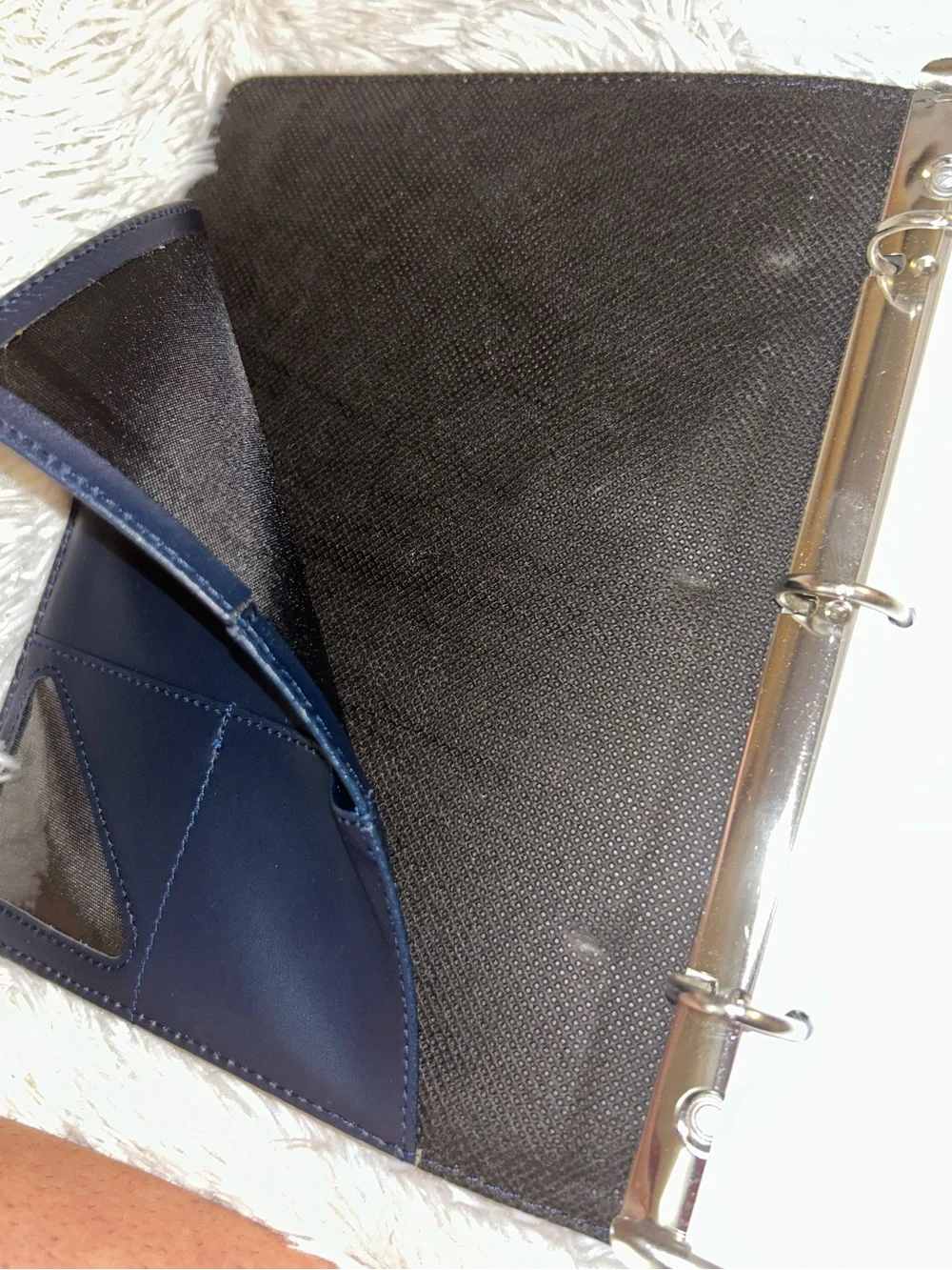 Brown & Black Tablet Folio Case with Compartments Small Size for On the Go
